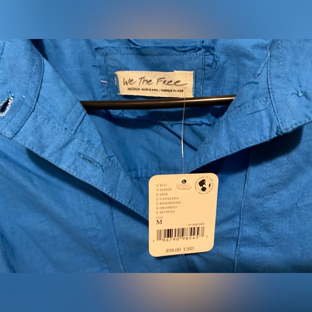 WE THE FREE Remade Poplin Shirt NWT - Picture 6 of 8